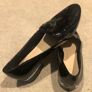 Adorable Aldo black patent loafers